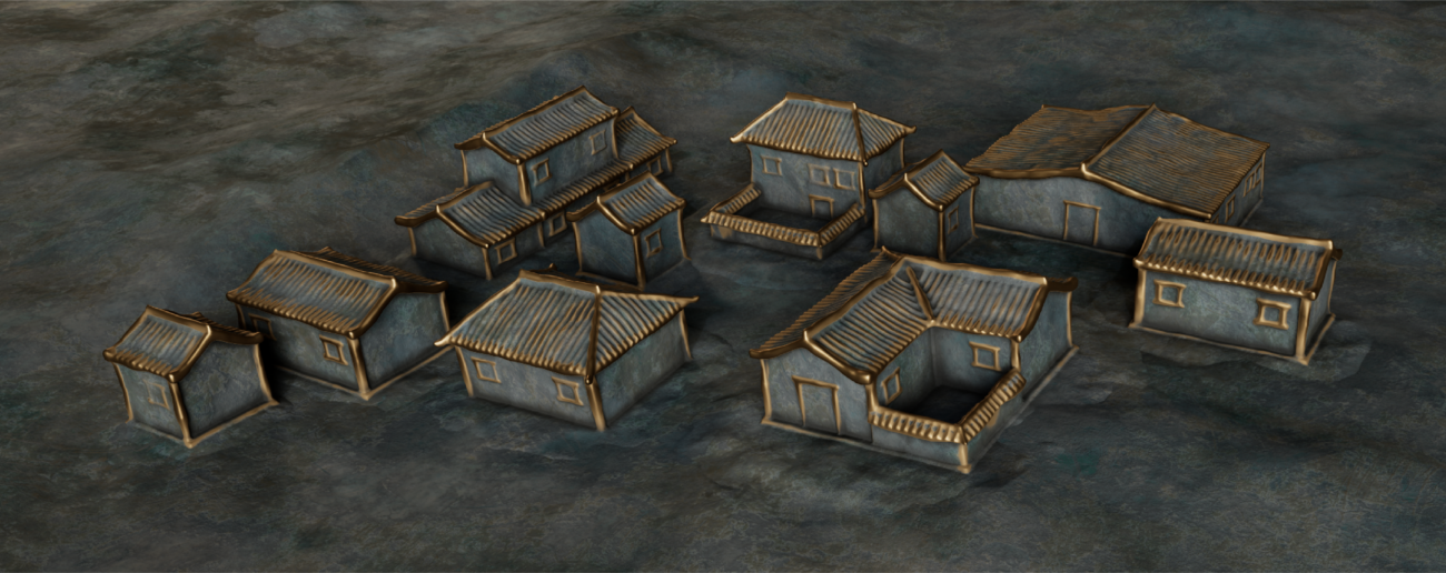 Art direction shows materiality and texture of bronze real-time models in immersive experience.