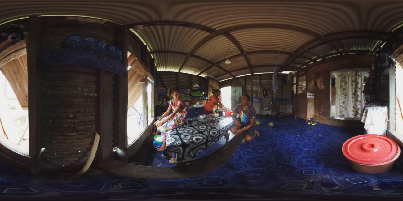 360 virtual reality takes audiences inside a home in Vunisavisai, Fiji for COP23.