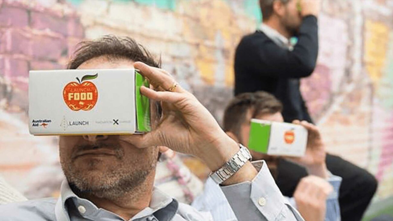 Corporates Using Creative Virtual Reality Goggles for Launch Food.