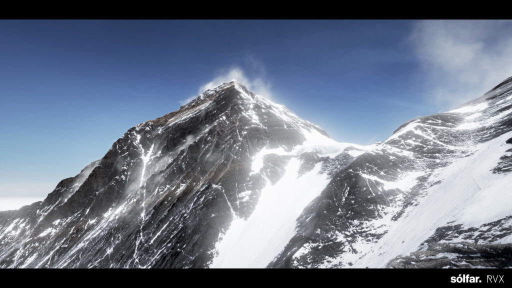 Snowy Mountain landscape.