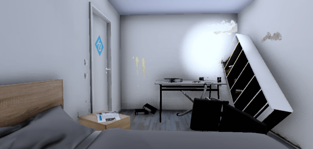 Trashed Room in Terri Scheer Virtual Reality.